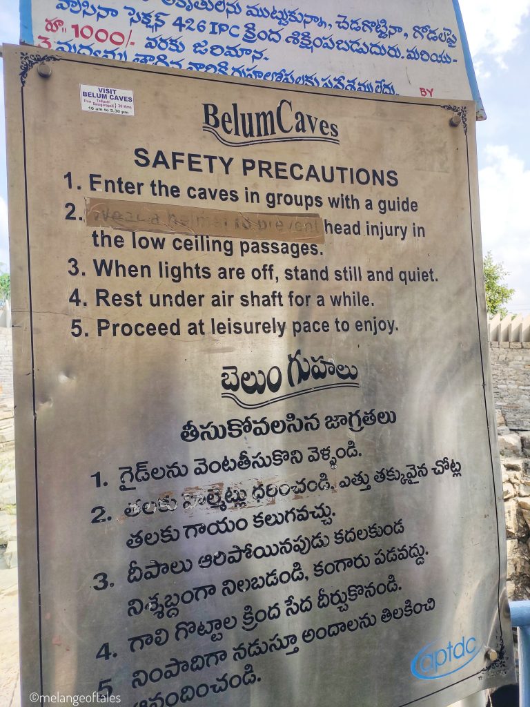 Belum Caves Safety Precautions